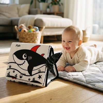 Livre bebe en tissus | Éveil Sensoriel - Doux comme bébé