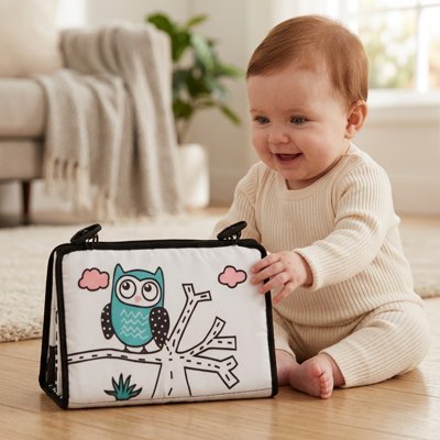 Livre bebe en tissus | Éveil Sensoriel - Doux comme bébé