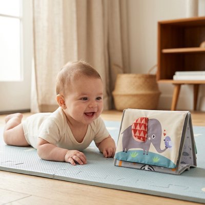 Livre bebe en tissus | Éveil Sensoriel - Doux comme bébé