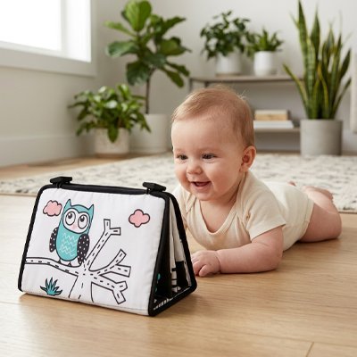 Livre bebe en tissus | Éveil Sensoriel - Doux comme bébé