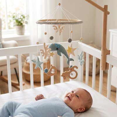 Mobile bébé | Apaisant - Doux comme bébé
