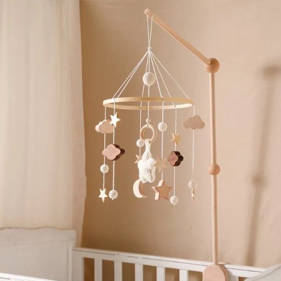 Mobile bebe | Musical apaisant coloré - Doux comme bébé