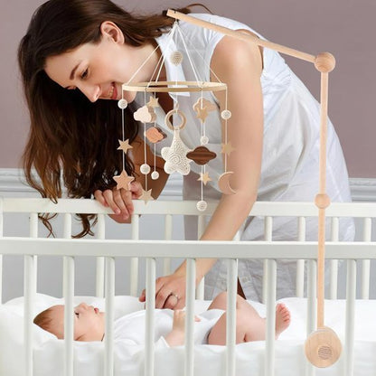 Mobile bebe | Musical apaisant coloré - Doux comme bébé