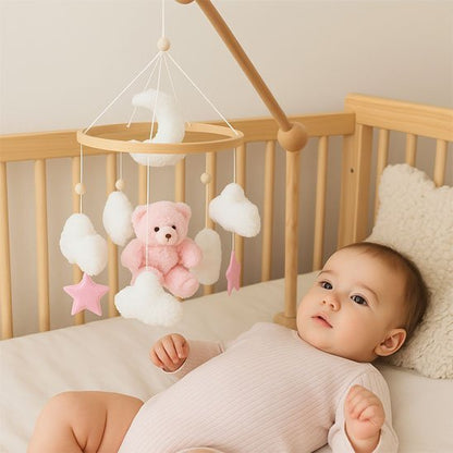 Mobile bébé | Musical & Éveil Sensoriel - Doux comme bébé
