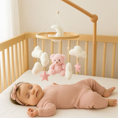 Mobile bébé | Musical & Éveil Sensoriel - Doux comme bébé
