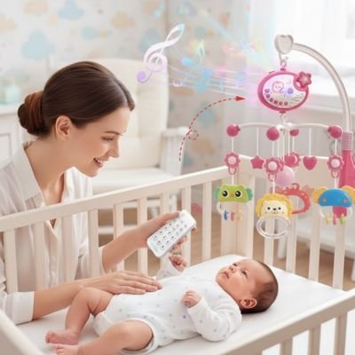 Mobile musical bébé | Doucenuit - Doux comme bébé