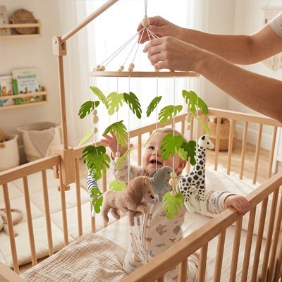 Mobile pour bébé | Apaisant Musical - Doux comme bébé