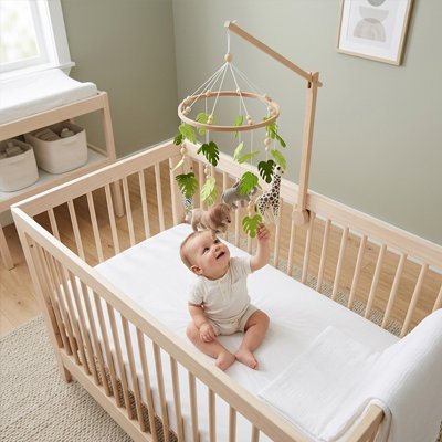 Mobile pour bébé | Apaisant Musical - Doux comme bébé
