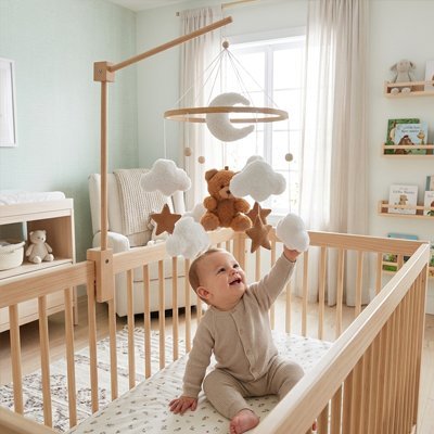 Mobile pour bébé | Apaisant Musical - Doux comme bébé