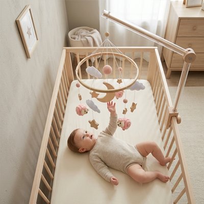 Mobile pour bébé | Apaisant Musical - Doux comme bébé