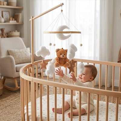 Mobile pour bébé | Apaisant Musical - Doux comme bébé