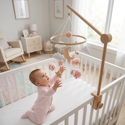Mobile pour bébé | Apaisant Musical - Doux comme bébé