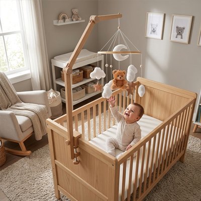 Mobile pour bébé | Apaisant Sensoriel - Doux comme bébé