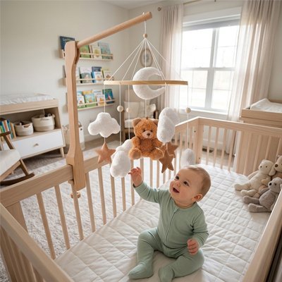 Mobile pour bébé | Apaisant Sensoriel - Doux comme bébé
