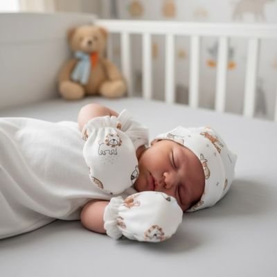 Moufles pour bébé | Anti - griffures - Doux comme bébé