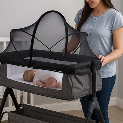 Moustiquaires lit bebe | DormSecure - Doux comme bébé