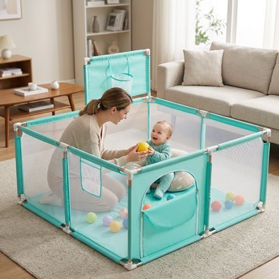 Parc bébé | Sécurisé et Évolutif - Doux comme bébé