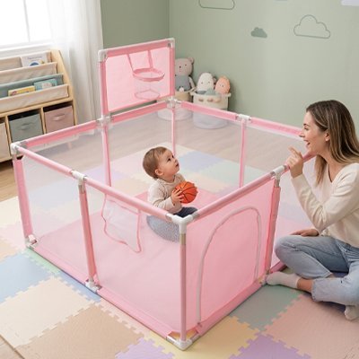 Parc bébé | Sécurisé et Évolutif - Doux comme bébé