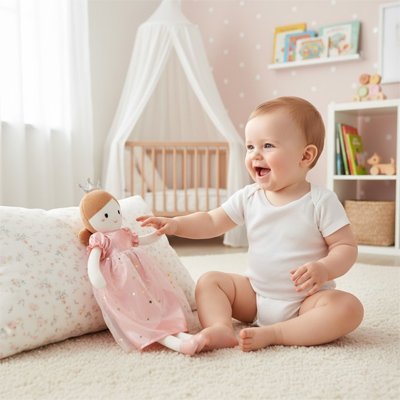 Poupée de chiffon | Éveil Douceur - Doux comme bébé