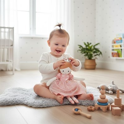 Poupée de chiffon | Éveil Douceur - Doux comme bébé