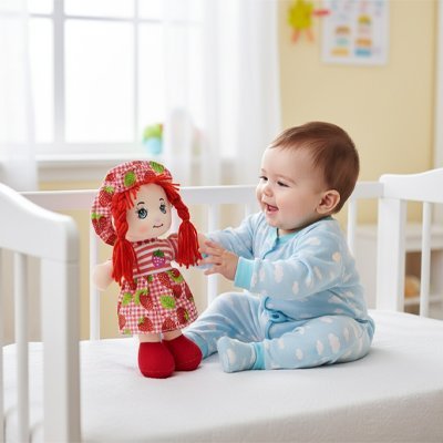 Poupée de chiffon | Fait Main Traditionnelle - Doux comme bébé