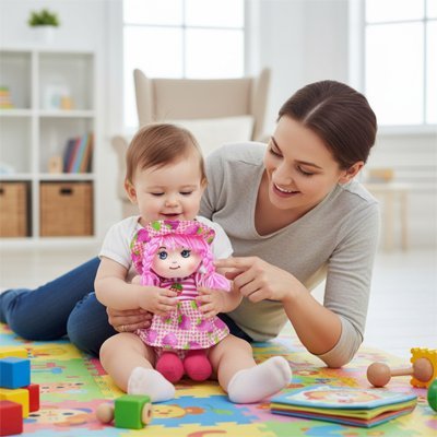 Poupée de chiffon | Fait Main Traditionnelle - Doux comme bébé