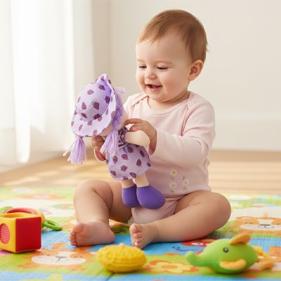 Poupée de chiffon | Fait Main Traditionnelle - Doux comme bébé