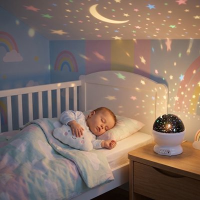 Projecteur enfant étoilé | Sommeil Paisible - Doux comme bébé