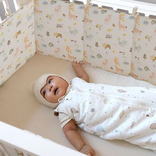 Tour de lit bébé | Cocon Sécurité - Doux comme bébé