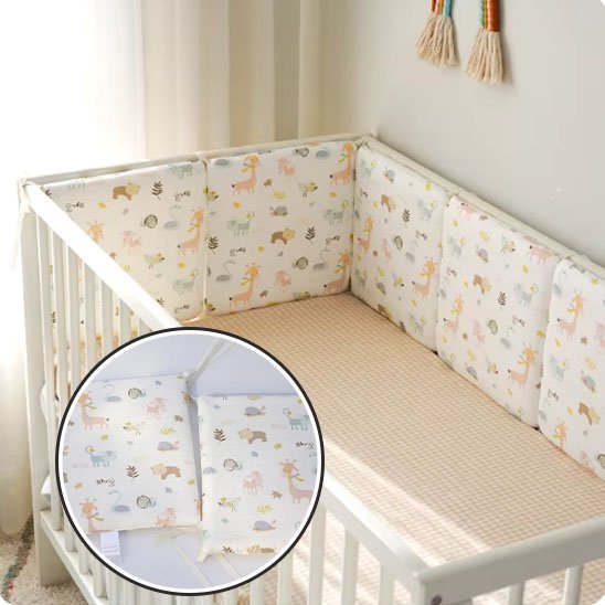 Tour de lit bébé | Cocooning Protection - Doux comme bébé