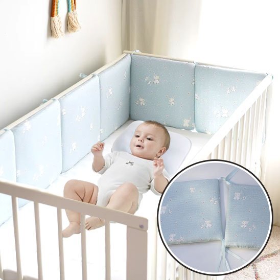 Tour de lit bébé | Cocooning Protection - Doux comme bébé