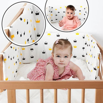 Tour de lit bébé | Coton Respirant - Doux comme bébé