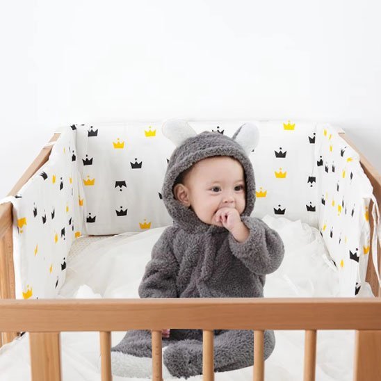 Tour de lit bébé | Coton Respirant - Doux comme bébé