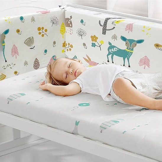 Tour de lit bébé | Coton Respirant - Doux comme bébé