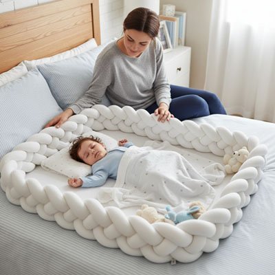 Tresse de lit | Protection Cocooning Scandinave - Doux comme bébé