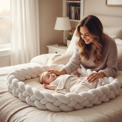 Tresse de lit | Protection Cocooning Scandinave - Doux comme bébé