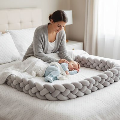 Tresse de lit | Protection Cocooning Scandinave - Doux comme bébé